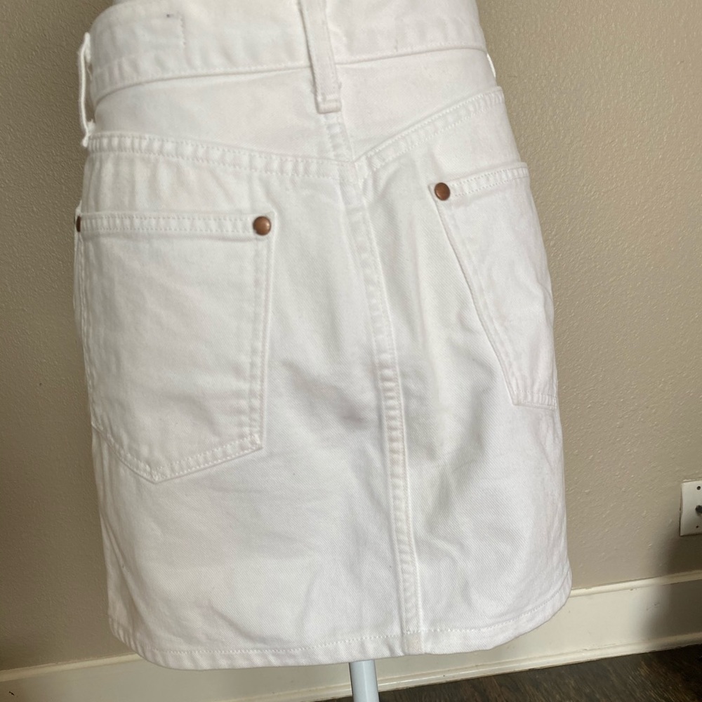 Rag&Bone white jean skirt